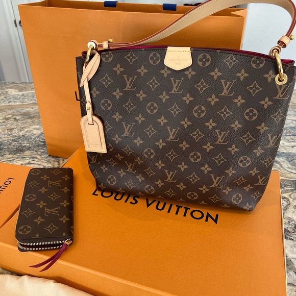 Louis Vuitton Handbags - Louis Vuitton Authentic Graceful PM + matching wallet - NEW